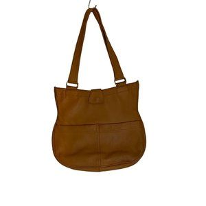 DEER WEAR BRAND Caramel Genuine Deerskin Soft Leather Shoulder Purse Bag